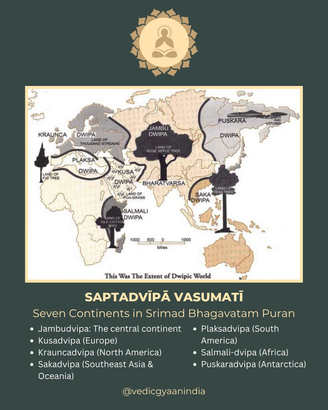 Sapta Dvipa Vasumati Seven Continents In Srimad Bhagavatam 4060