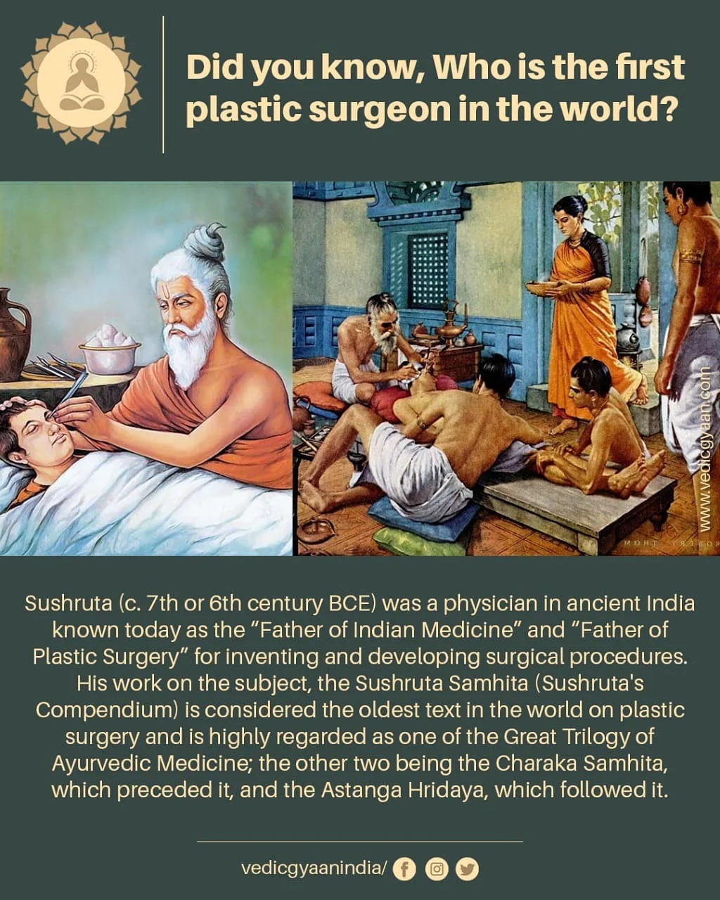 vedic science : Rishi Sushruta